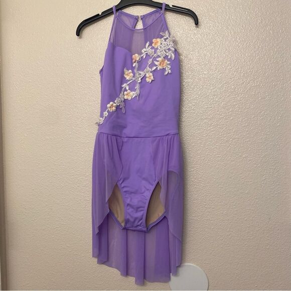 WEISSMAN Dance costume lavender purple dress Cant Help Falling In Love 12579 SA - Picture 2 of 11